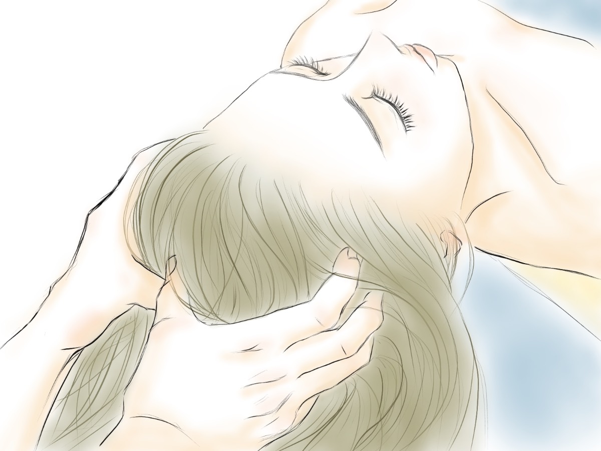 ドライヘッドマッサージ